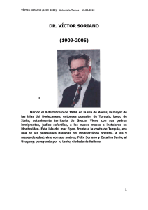 DR. VÍCTOR SORIANO  (1909-2005)