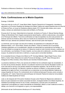 París: Confirmaciones en la Misión Española