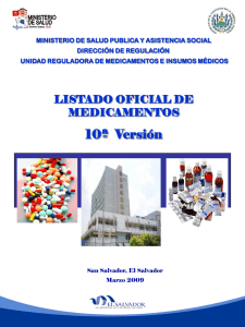 Listado oficial de medicamentos, 10a versión (2009) pdf, 2.40Mb