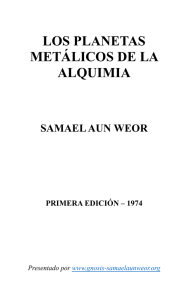 1974 Samael Aun Weor Los Planetas Metalicos de la Alquimia