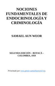 1959 Samael Aun Weor Nociones Fundamentales de Endocrinologia y Criminologia