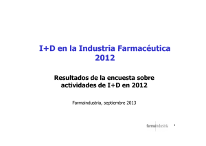 I+D en la Industria Farmacéutica 2012