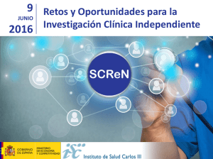 Programa Jornada Investigación Clínica independiente SCReN