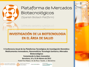 Isabel García (Plataforma de Mercados Biotecnológicos)