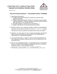 Parcial de Cálculo Numérico -  Universidad Favaloro 17/05/2000