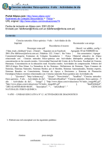 Ciencias naturales: fisico-quimica - 9 año  - Actividades de... Portal Alipso.com:  Exámenes de Colegios Secundarios