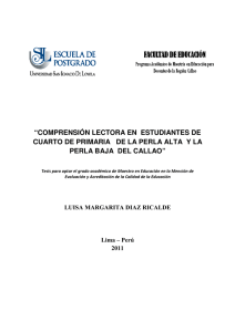 2011_Díaz_Comprensión lectora en estudiantes de cuarto de primaria de La Perla Alta y Perla Baja del Callao.pdf