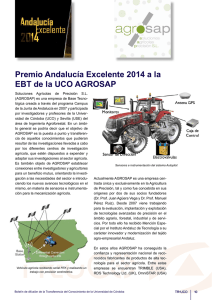 Premio Andalucía Excelente 2014 a la EBT de la UCO AGROSAP