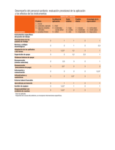 Desempeño del personal sanitario: evaluación provisional de la aplicación y los efectos de los instrumentos pdf, 480kb