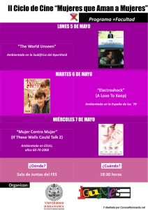 II Ciclo de Cine “Mujeres que Aman a Mujeres”           Programa +Facultad