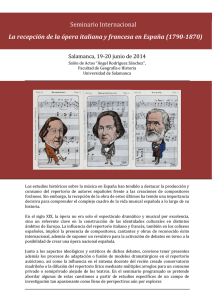 Seminario Internacional Salamanca, 19-20 junio de 2014