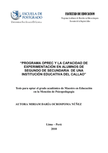 2010_Ocrospoma_Programa OPREC y la capacidad de experimentación en alumnos de segundo de secundaria de una institución educativa del Callao.pdf