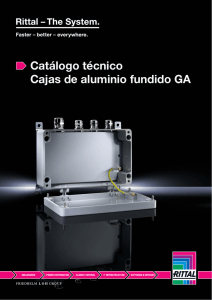 Catálogo técnico Cajas de aluminio fundido GA