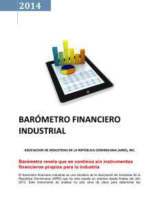 2014 BARÓMETRO FINANCIERO INDUSTRIAL