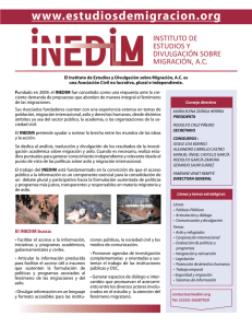 Ficha de presentación del INEDIM