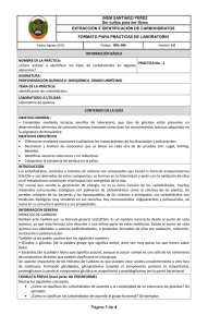 GUÍA LABORATORIO N.1 IDENTIFICACIÓN DE CARBOHIDRATOS Mod.