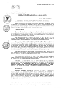 RESOLUCIÓN DE ALCALDÍA Nº 0164-2016-MPH