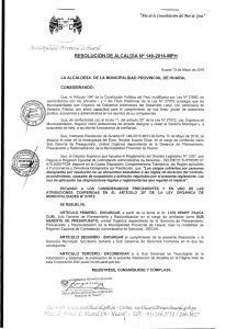 RESOLUCIÓN DE ALCALDÍA Nº 149-2016-MPH