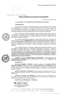 qrau&#34; RESOLUCIÓN DE ALCALDÍA Nº 072-2016-MPH