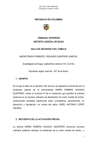 REPUBLICA DE COLOMBIA TRIBUNAL SUPERIOR DISTRITO JUDICIAL DE BUGA