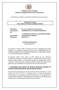 REPÚBLICA DE COLOMBIA TRIBUNAL ADMINISTRATIVO DEL MAGDALENA Magistrado Ponente