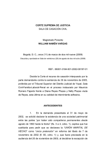 CORTE SUPREMA DE JUSTICIA  WILLIAM NAMÉN VARGAS SALA DE CASACIÓN CIVIL