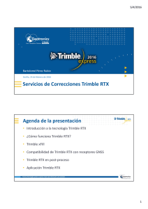 Servicios de Correcciones Trimble RTX