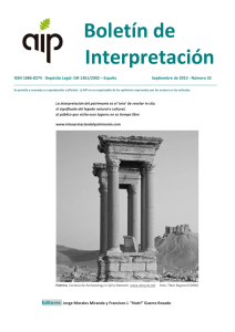Boletín de Interpretación ISSN 1886-8274 Depósito Legal: GR-1361/2002 – España