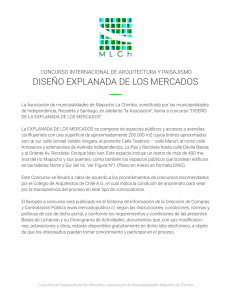DISEÑO EXPLANADA DE LOS MERCADOS CONCURSO INTERNACIONAL DE ARQUITECTURA Y PAISAJISMO