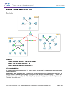 Packet Tracer: FTP (instrucciones)