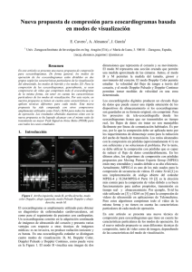 " Nueva propuesta de compresión para ecocardiogramas basada en modos de visualización"