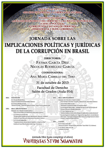 IMPLICACIONES POLÍTICAS Y JURÍDICAS DE LA CORRUPCIÓN EN BRASIL SOBRE S
