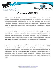 Promoción CodeWeek 2015