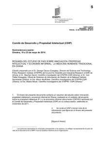 S Comité de Desarrollo y Propiedad Intelectual (CDIP)