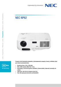 NEC NP62 Proyectores • LCDs