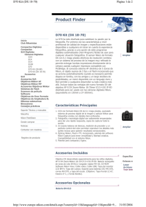 Product Finder  D70 Kit (DX 18-70)
