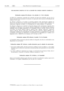 Declaraciones Conjuntas I-XV
