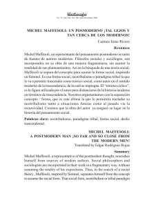 Maffesoli un postmoderno del SigloXXI.pdf