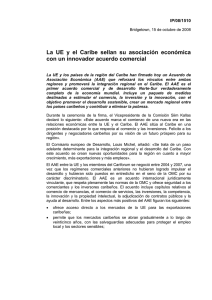 Comisión Europea y CARIFORUM suscriben AAE CARIFORUM-CE
