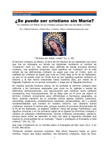 230- MARIA No se puede ser cristiano sin Maria F.Moreno-P.Mira