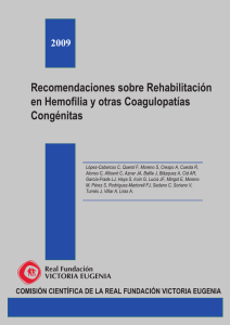 Recomendaciones sobre Rehabilitaci n en Hemofilia y otras coagulopat as cong nitas