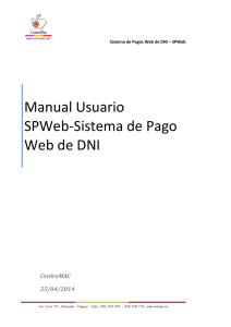 Manual Usuario SPWeb-Sistema de Pago Web de DNI
