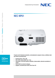 NEC NP61 L Proyectores •
