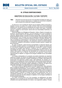 BOLETÍN OFICIAL DEL ESTADO MINISTERIO DE EDUCACIÓN, CULTURA Y DEPORTE 7085