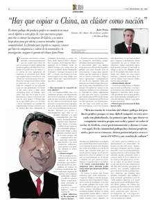 Juan Penas (Gerente del Cluster), en Atl ntico Diario, publicado el 1 de diciembre.