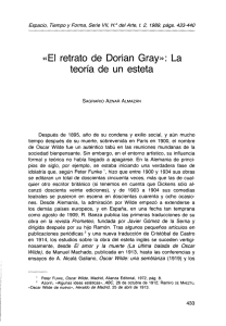 «El retrato de Dorian Gray»: La teoría de un esteta