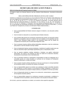Reglas de Operación ciclo escolar 2005-2006