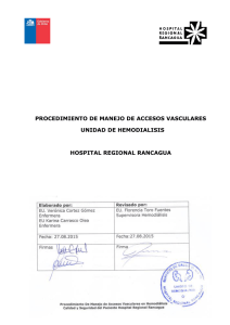 APD 1.3 PROCEDIMIENTO DE MANEJO DE ACCESOS VASCULARES HRR V1-2015