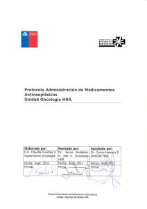 APQ 1.3.1 Administración de medicamentos antineoplásicos HRR V0-2011