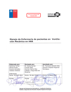 GCL 1.2.2 Manejo Enfermería Pacientes Ventilación mec HRR V1-2012